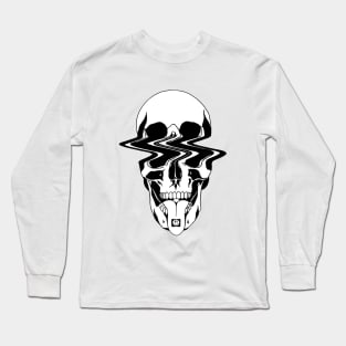 split laughing skull Long Sleeve T-Shirt